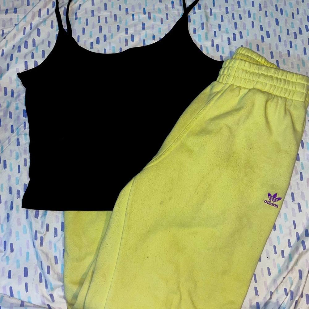 Yellow sweatpants